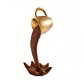 High-end 3D Floating Spilling Coffee Cup Resin Craft Decorative Coffee Cup Ornaments Suspended Cup Sculpture Home Decor
